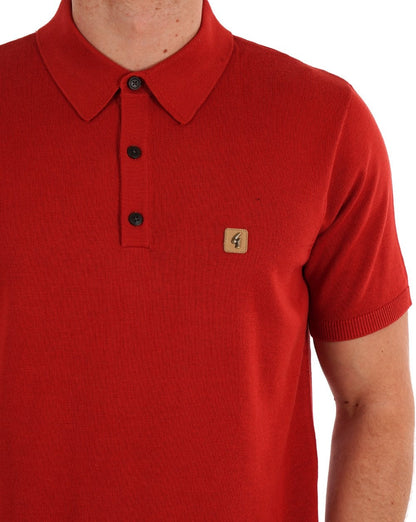 Gabicci Vintage Jackson Strickpolo Salsa Rot