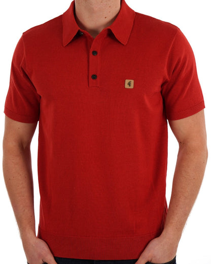 Gabicci Vintage Jackson Strickpolo Salsa Rot