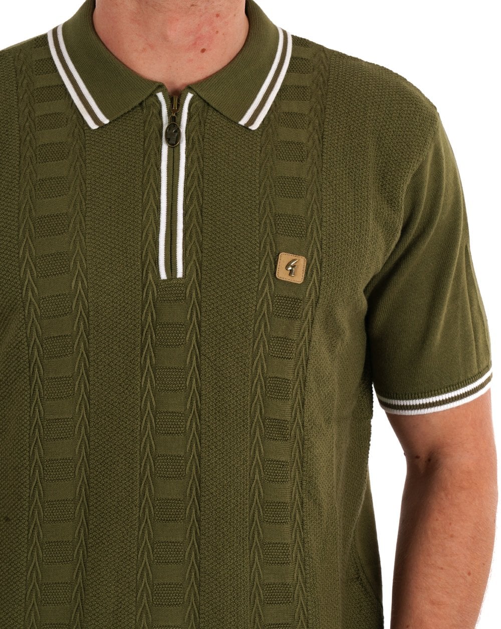Gabicci Vintage Pausini Strickpolo Fichtengrün
