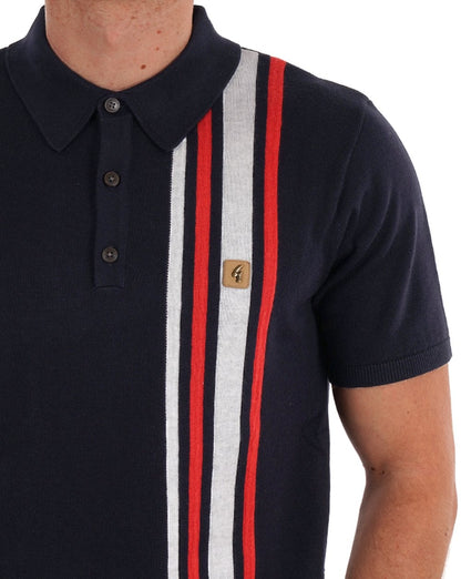 Gabicci Vintage Soda Strickpolo Marineblau