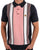Gabicci Vintage Knitted Polo Navy Pink Striped