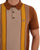 Gabicci Vintage Knitted Polo Walnut Striped