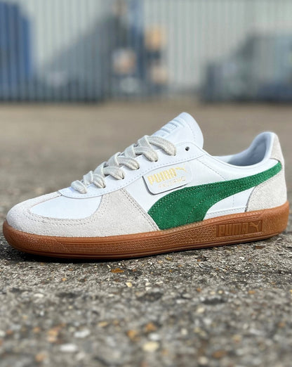 Puma Palermo Ledersneaker Weiß / Grün