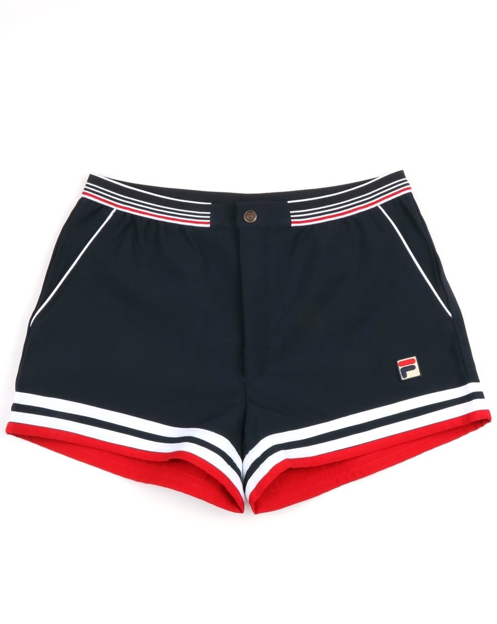 Fila Vintage Dyer Shorts Marineblau Rot Weiß