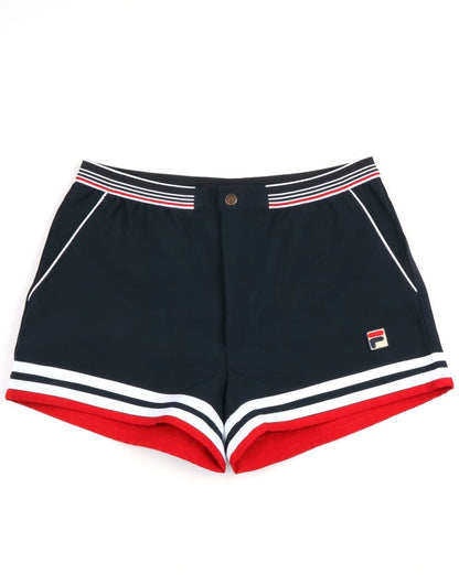 Fila Vintage Dyer Shorts Marineblau Rot Weiß
