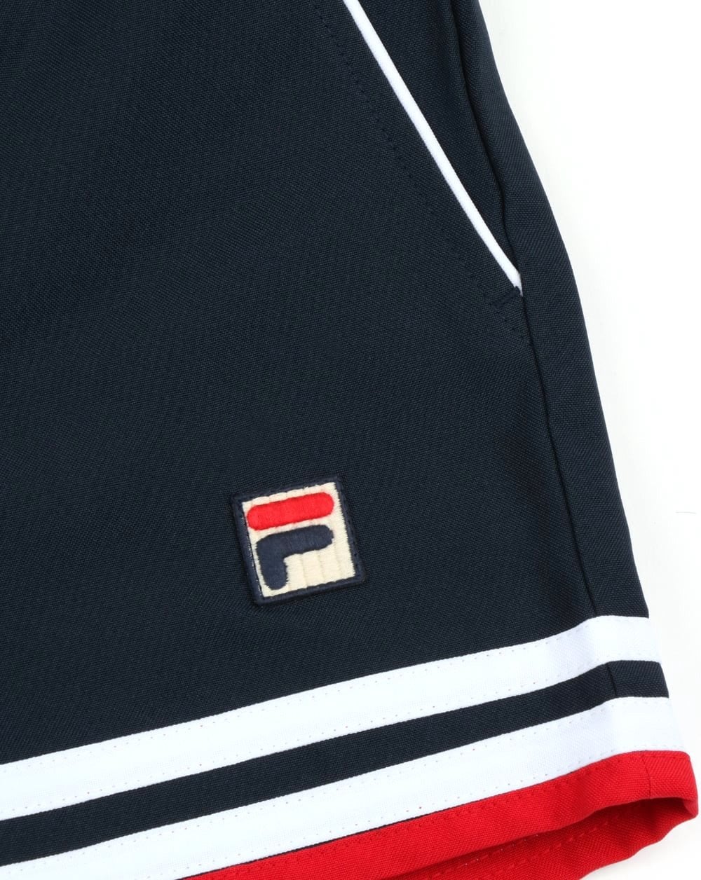 Fila Vintage Dyer Shorts Marineblau Rot Weiß