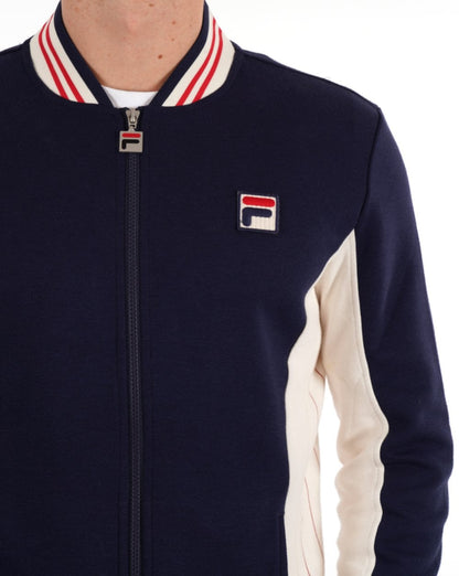 Fila Vintage Settanta Trainingsjacke, exklusiv, Pro Badge, Marineblau