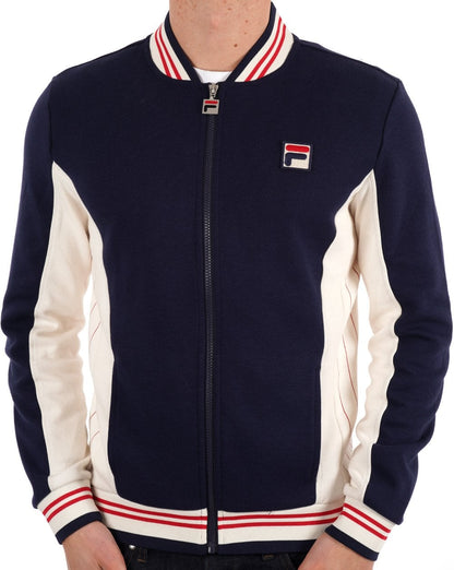 Fila Vintage Settanta Trainingsjacke, exklusiv, Pro Badge, Marineblau