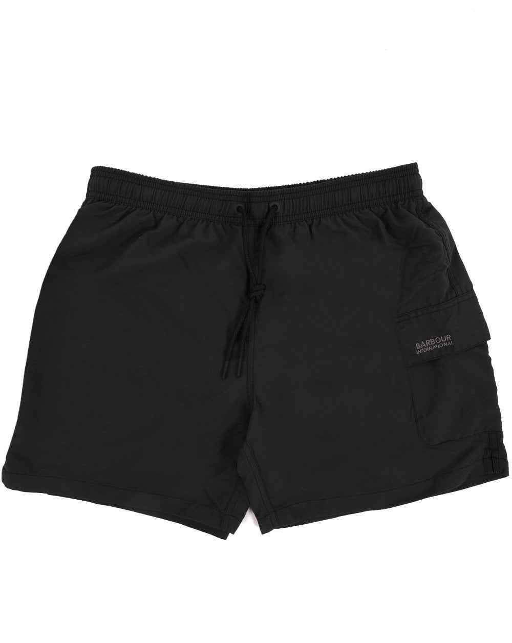 Barbour International Pocket Badeshorts Schwarz