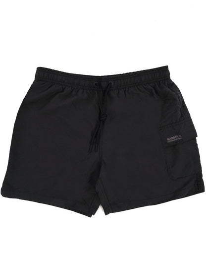 Barbour International Pocket Badeshorts Schwarz