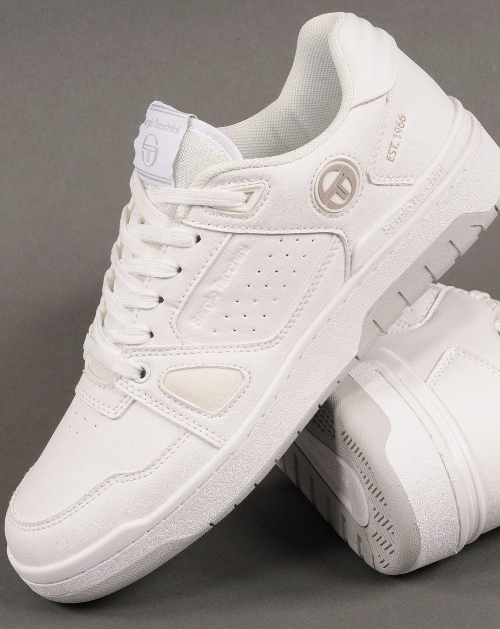 Sergio Tacchini Milano Trainer Reinweiß