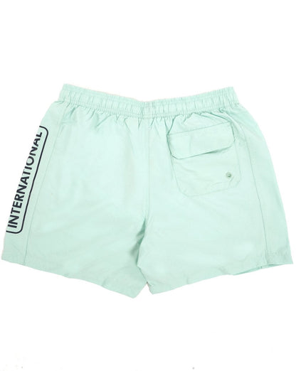 Barbour International Badeshorts mit großem Logo, Grün