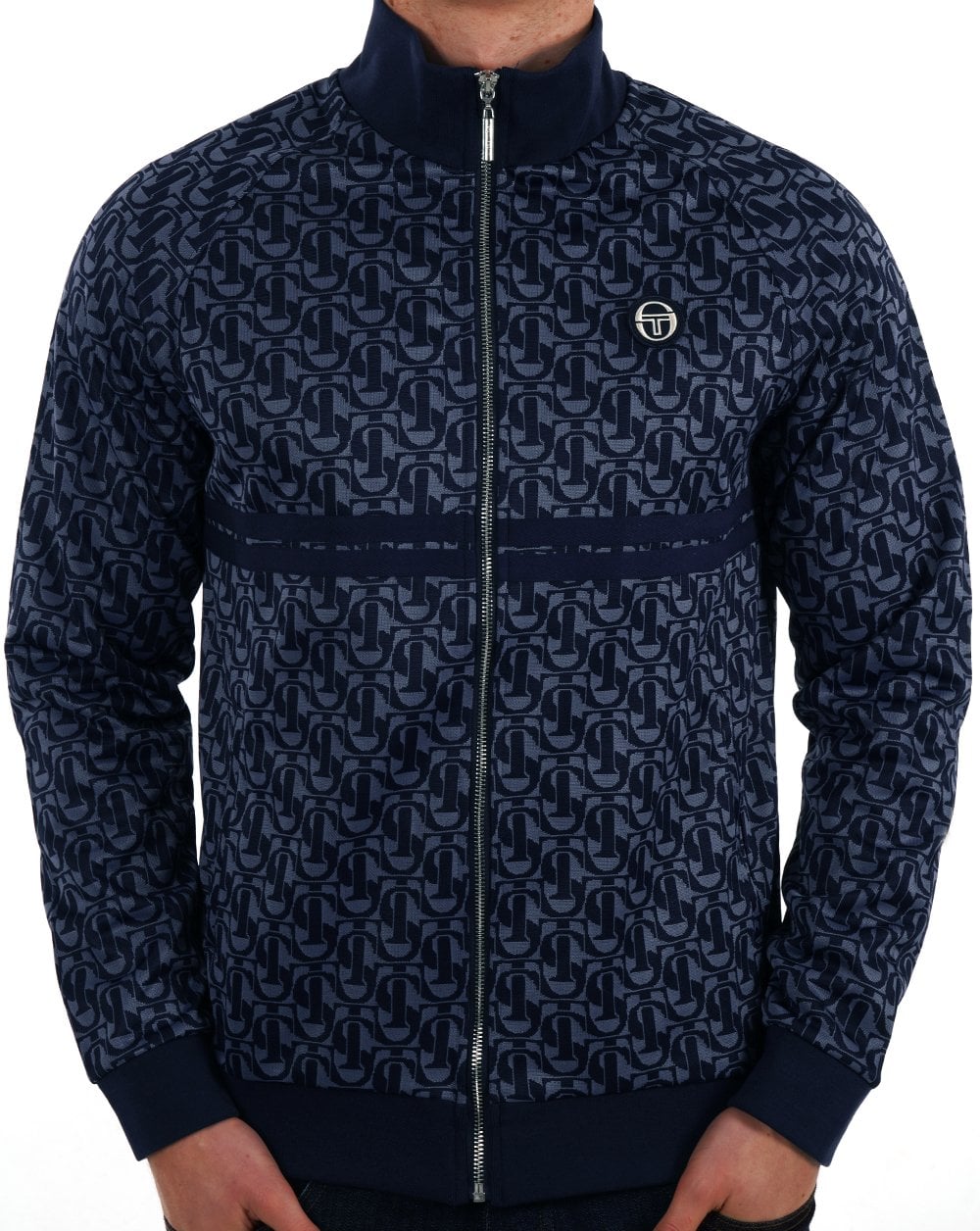 Sergio Tacchini Dallas Monogram Trainingsoberteil Marineblau