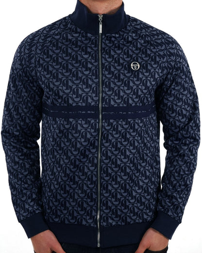 Sergio Tacchini Dallas Monogram Trainingsoberteil Marineblau