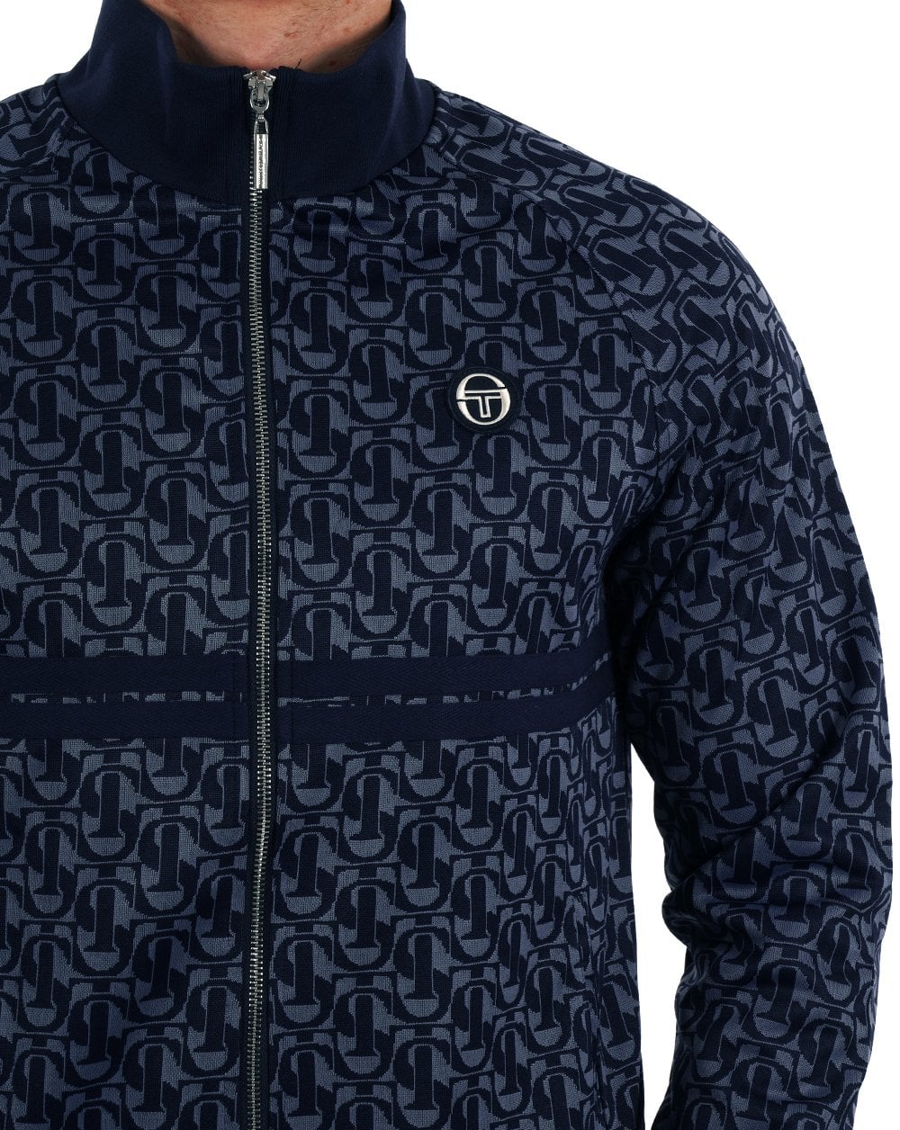 Sergio Tacchini Dallas Monogram Trainingsoberteil Marineblau