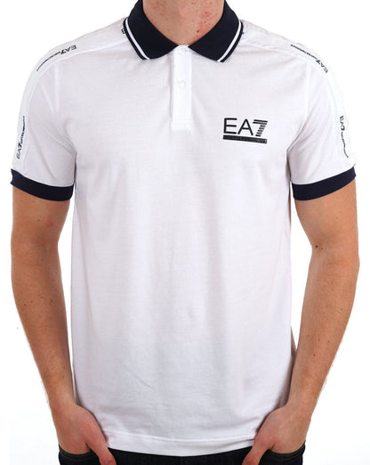 EA7 Emporio Armani Tennis Club Poloshirt Weiß