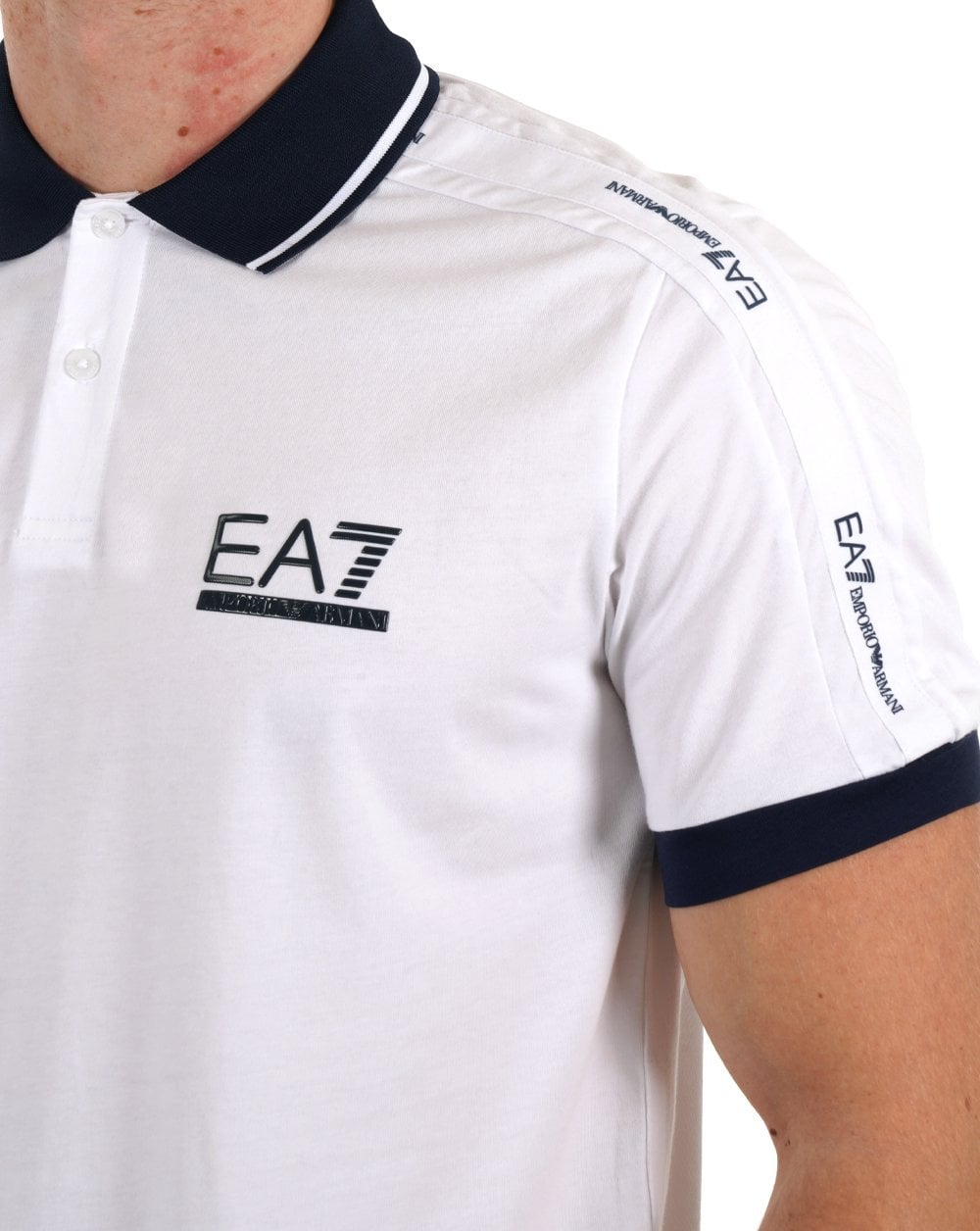 EA7 Emporio Armani Tennis Club Poloshirt Weiß