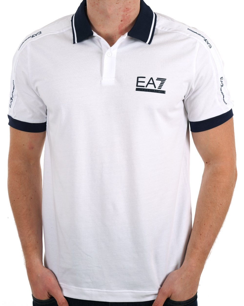 EA7 Emporio Armani Tennis Club Poloshirt Weiß