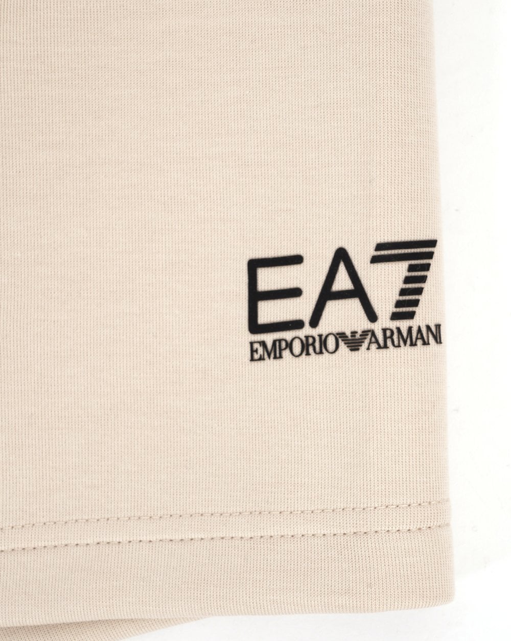 EA7 – Athletic Mix – Bermuda-Shorts aus Baumwollmischung in Stein