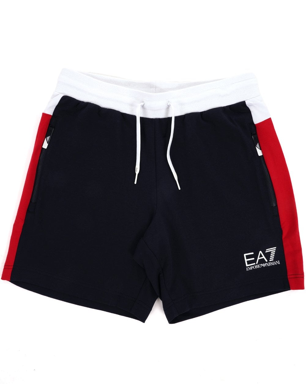 EA7 ASV Summer Block Shorts Marineblau