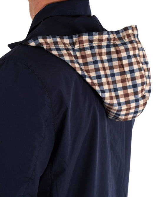 Aquascutum Aquascutum – Packbarer Trenchcoat in Marineblau