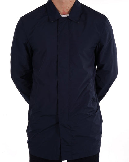 Aquascutum – Packbarer Trenchcoat in Marineblau
