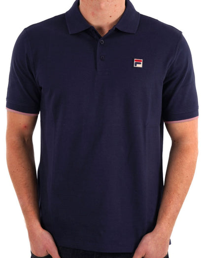 Fila Vintage Poloshirt Marineblau