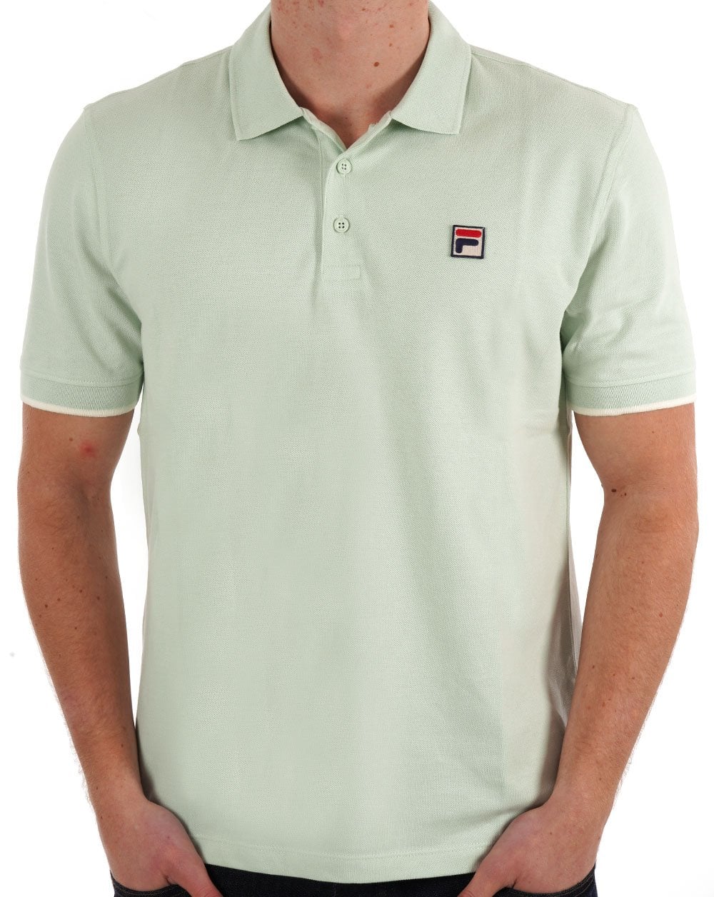Fila Vintage Poloshirt Hellgrün