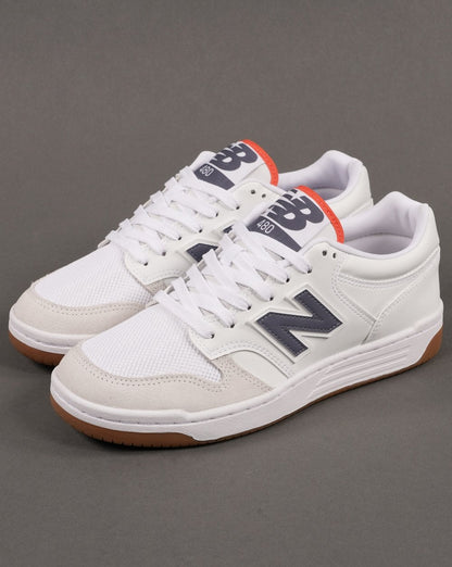 New Balance 480 Trainer Weiß/Dunkelgrau