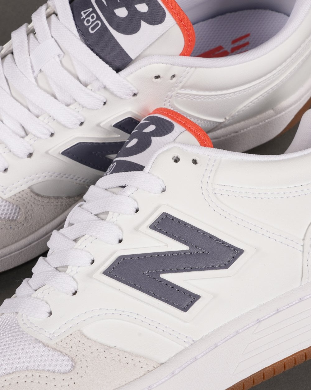 New Balance 480 Trainer Weiß/Dunkelgrau