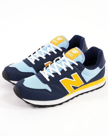 New Balance 500 Trainer Himmelblau Gelb