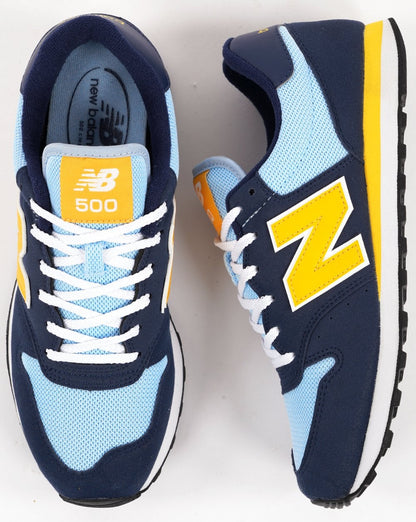 New Balance 500 Trainer Himmelblau Gelb