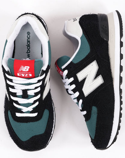 New Balance 574 Trainer Schwarz/Blau