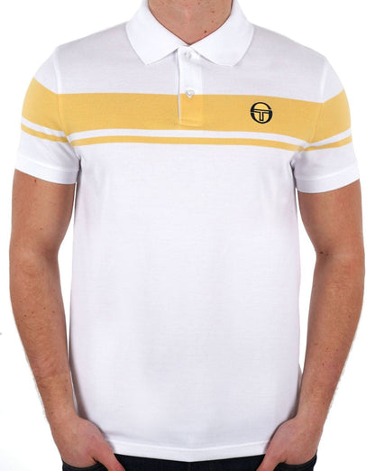 Sergio Tacchini Young Line Poloshirt Weiß/Gelb
