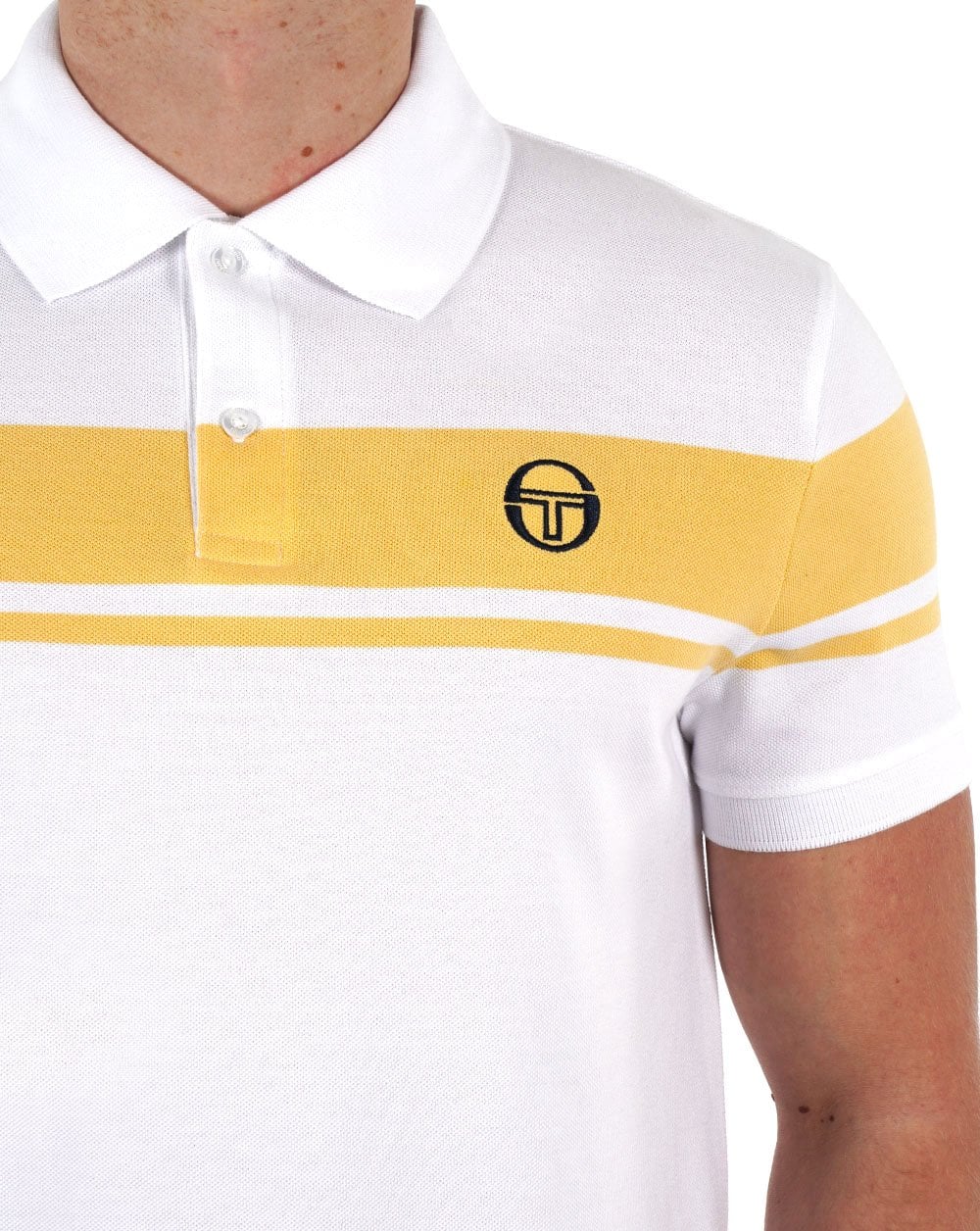 Sergio Tacchini Young Line Poloshirt Weiß/Gelb