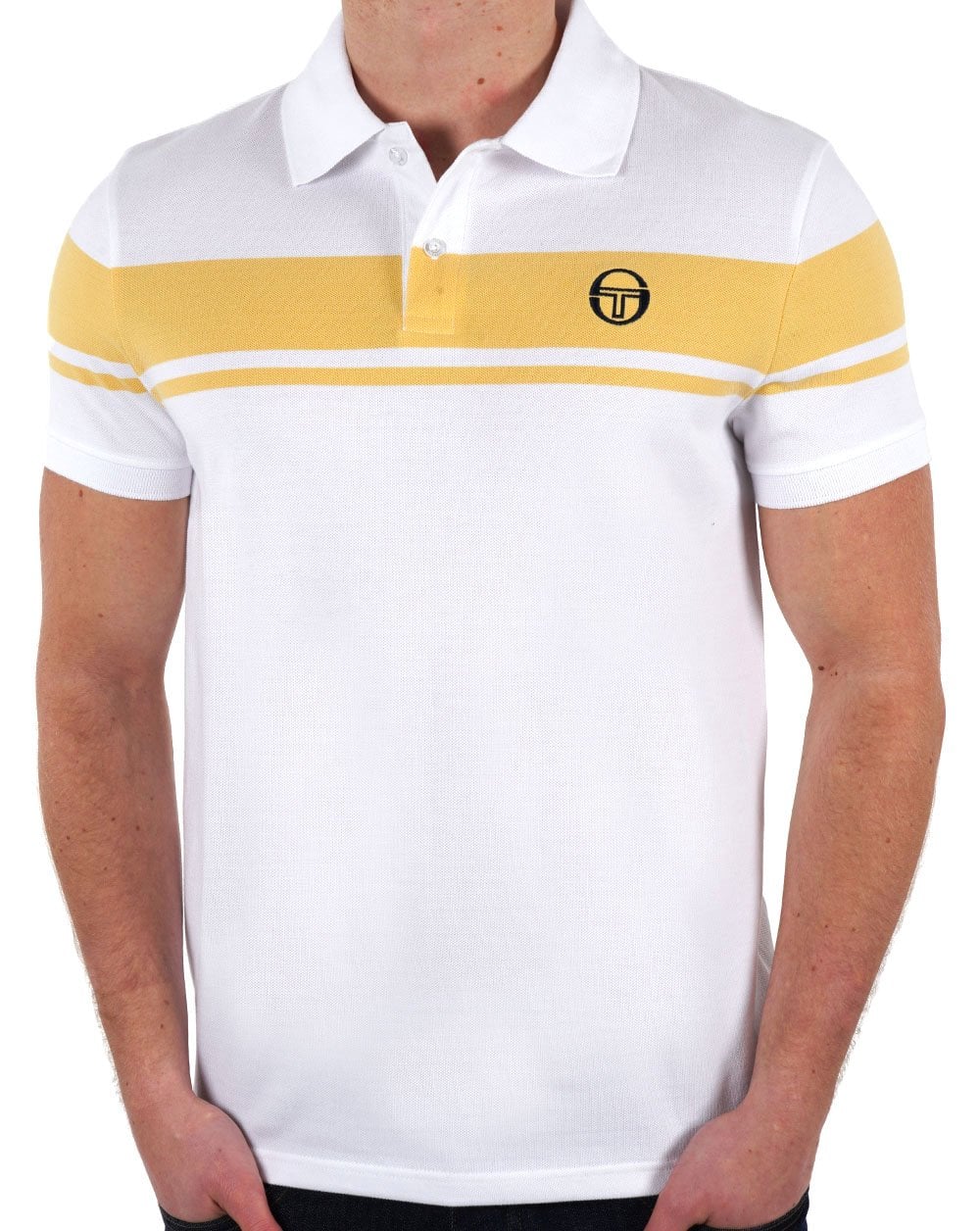 Sergio Tacchini Young Line Poloshirt Weiß/Gelb