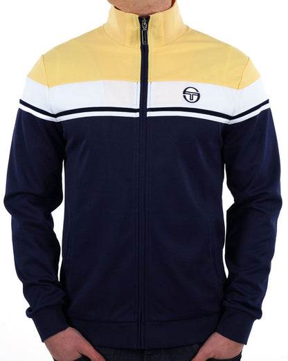 Sergio Tacchini Masters Trainingsjacke Marineblau Gelb Weiß