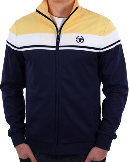 Sergio Tacchini Masters Trainingsjacke Marineblau Gelb Weiß