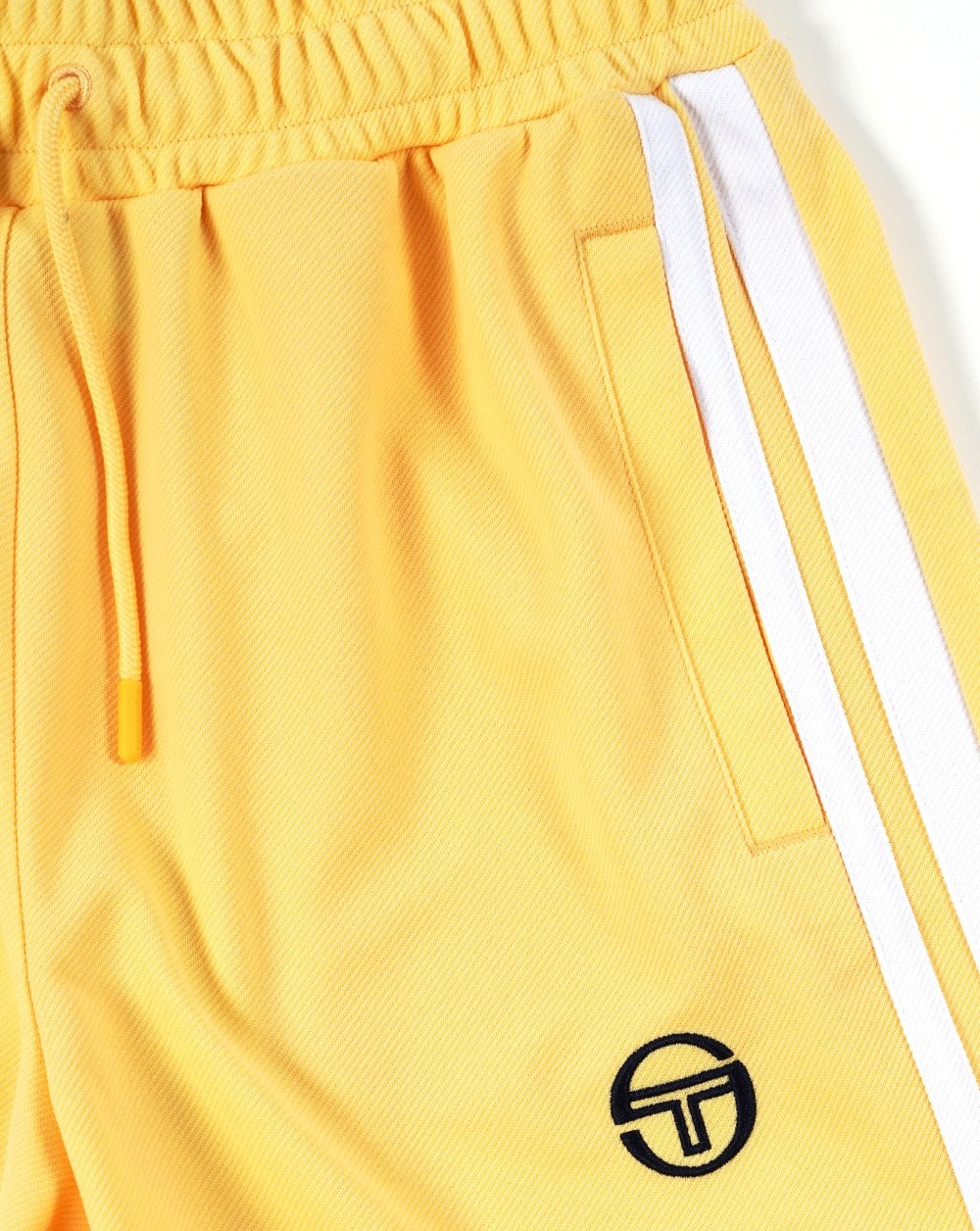 Sergio Tacchini Gestreifte Freizeitshorts Gelb/Weiß