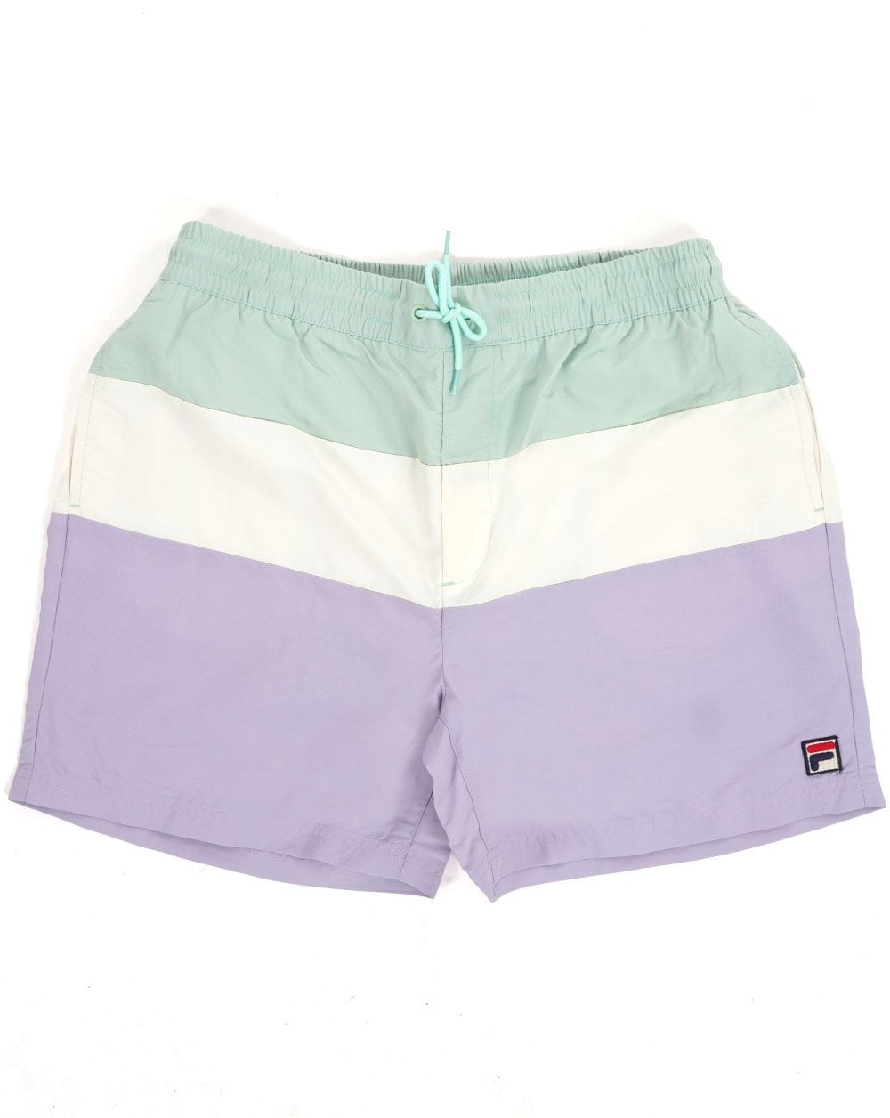 Fila Vintage Alexi Badeshorts Flieder/Hellgrün/Gardenia
