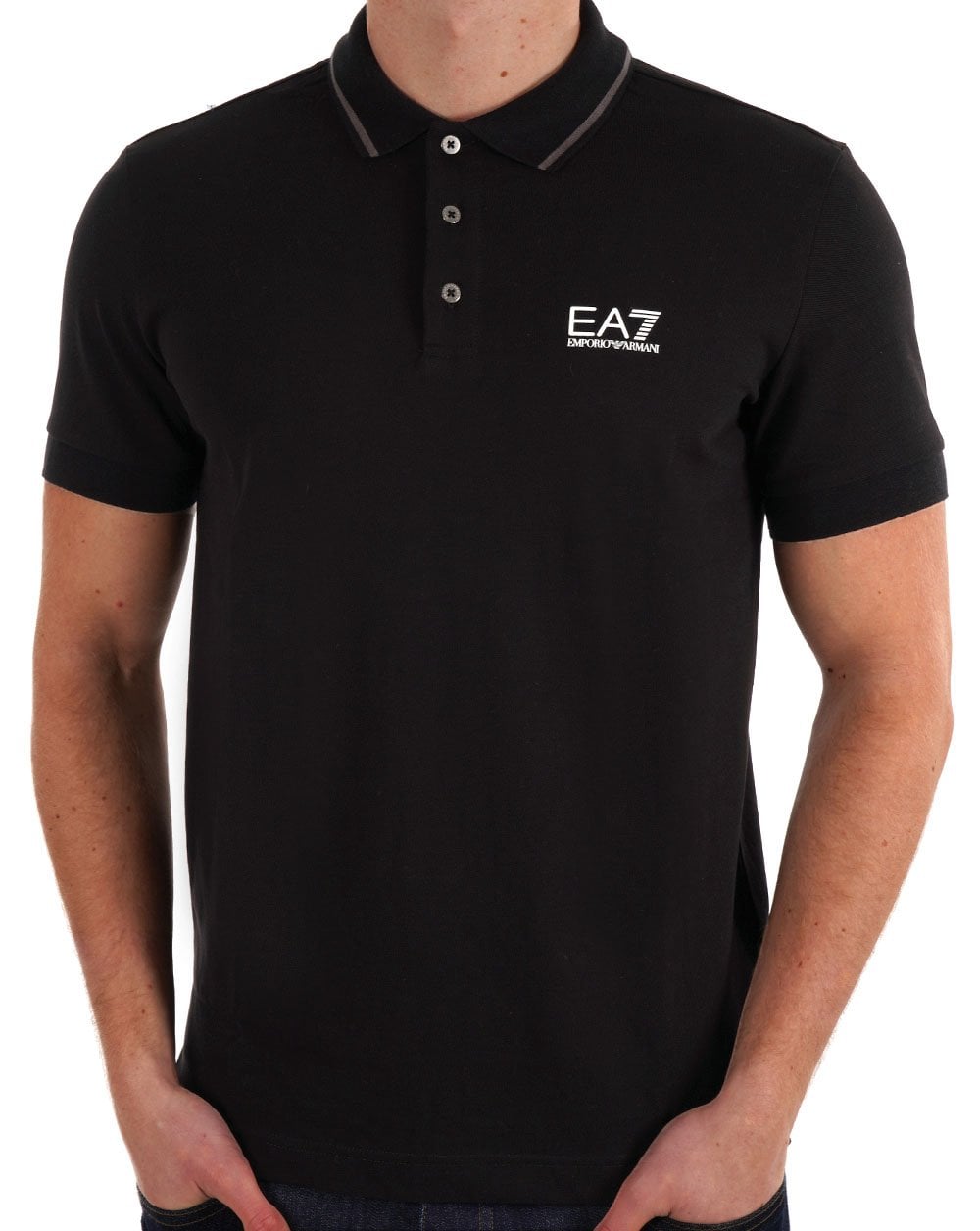 EA7 Emporio Armani Poloshirt Schwarz