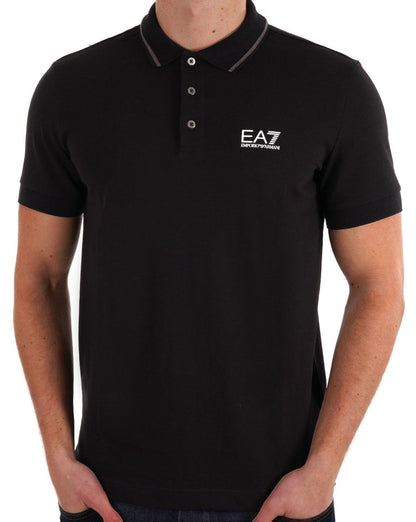 EA7 Emporio Armani Poloshirt Schwarz
