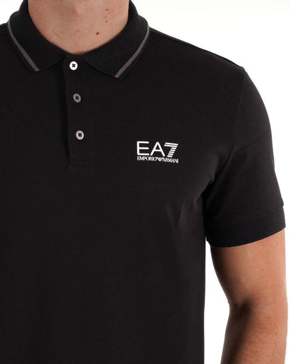 EA7 Emporio Armani Poloshirt Schwarz