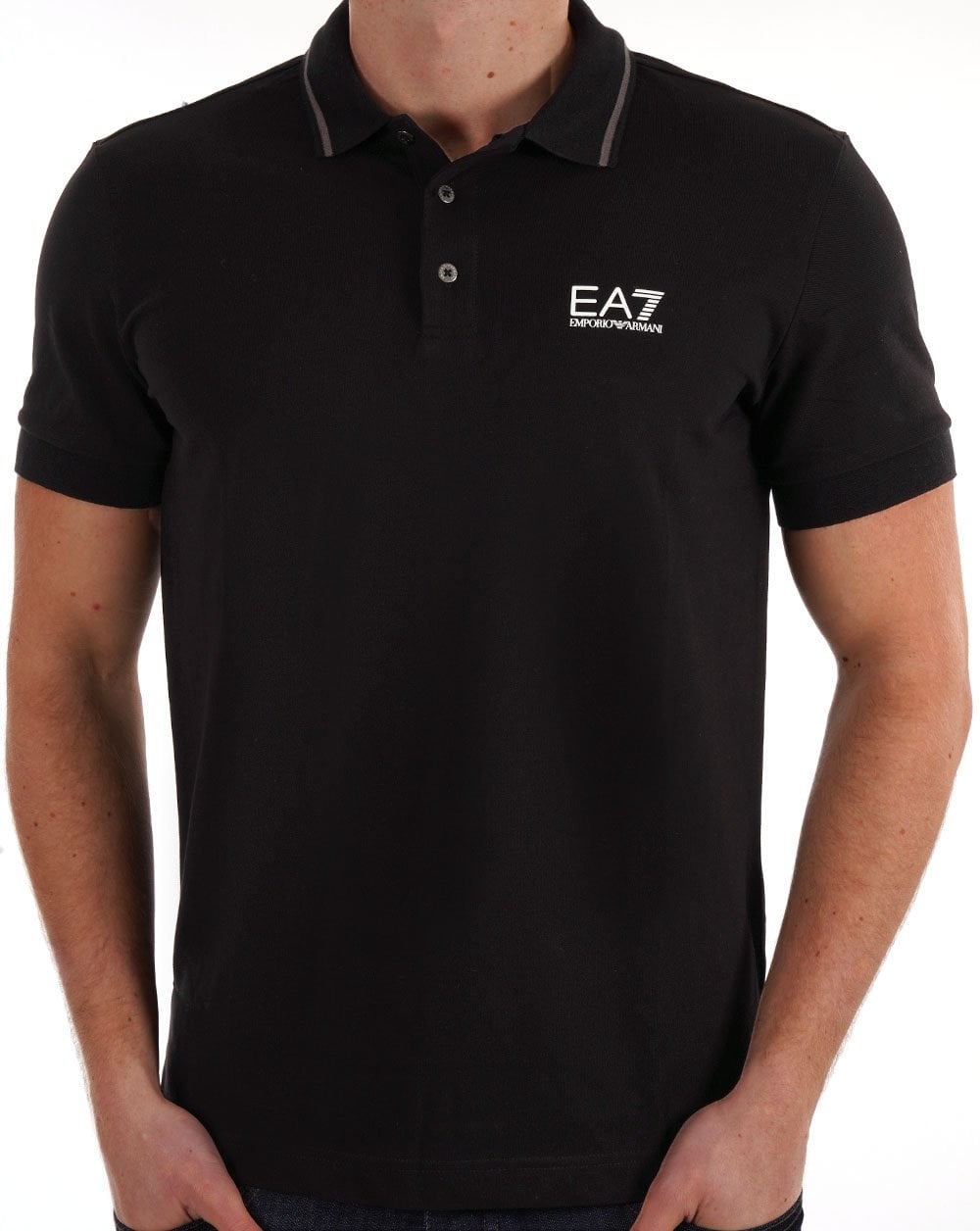 EA7 Emporio Armani Poloshirt Schwarz