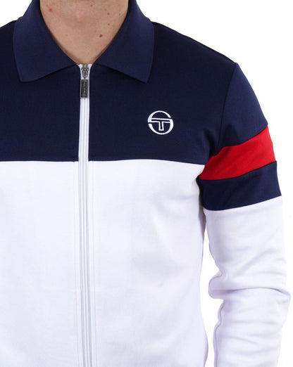 Sergio Tacchini Tomme Trainingsjacke Weiß/Marineblau