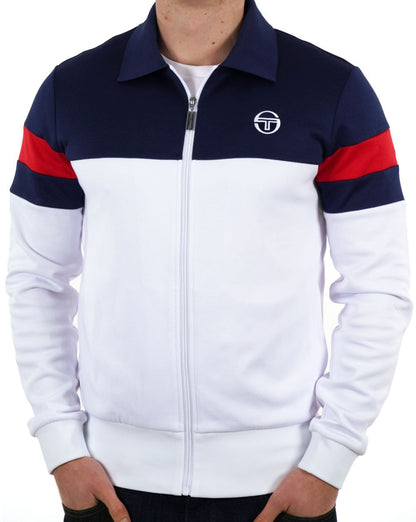 Sergio Tacchini Tomme Trainingsjacke Weiß/Marineblau