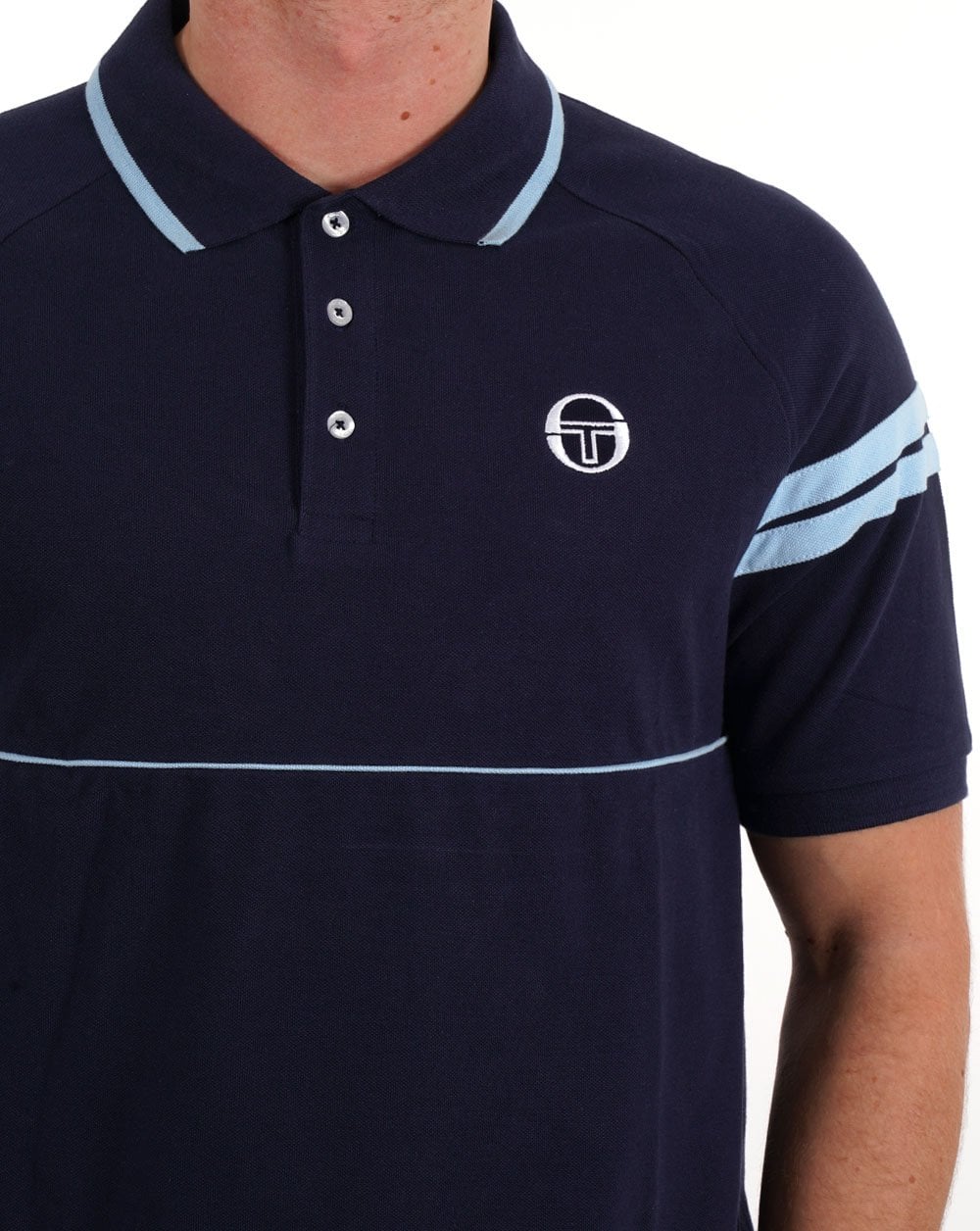 Sergio Tacchini Orion Poloshirt Marineblau/Himmelblau