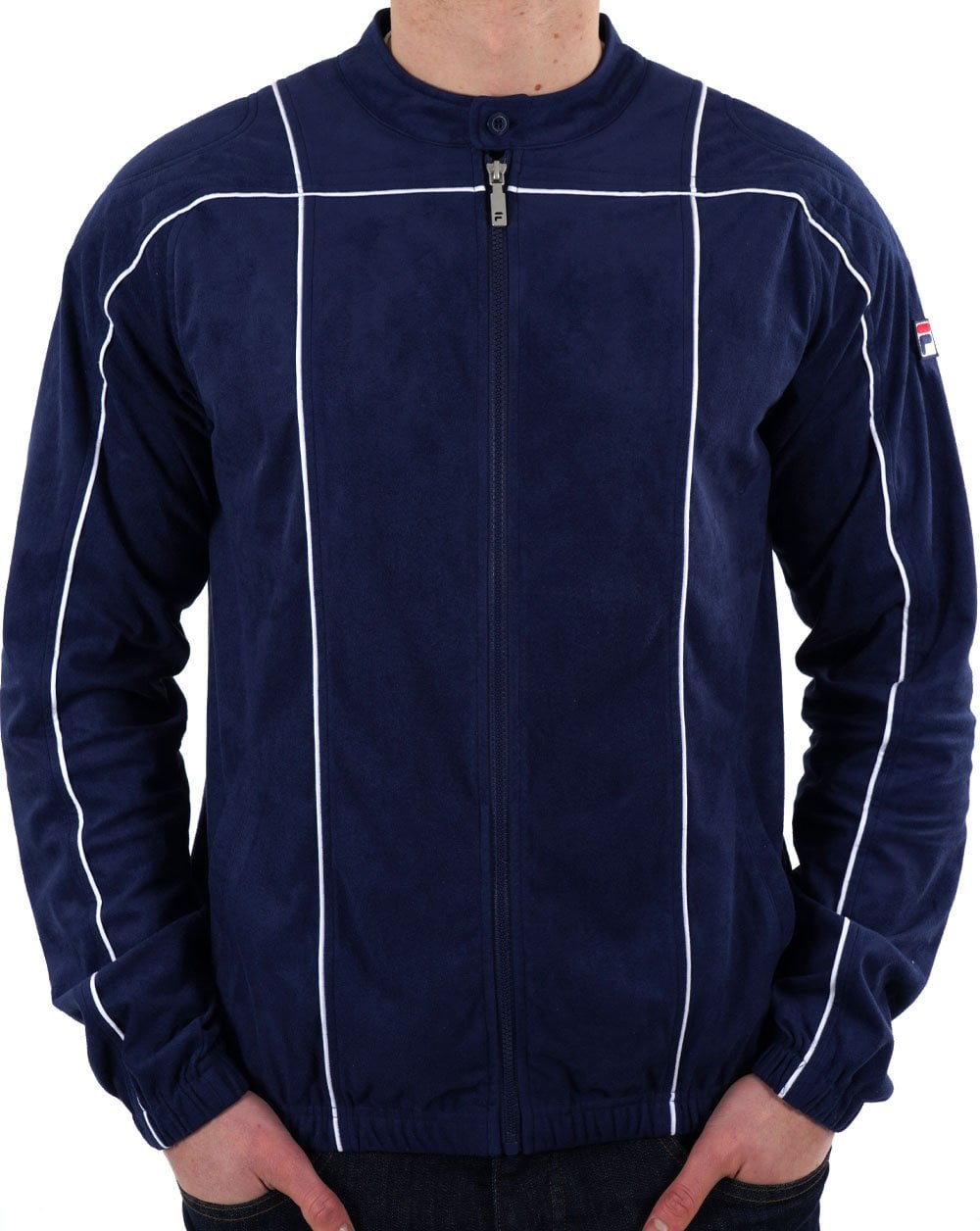 Fila Vintage Terrinda Mk3 Trainingsjacke Marineblau/Weiß