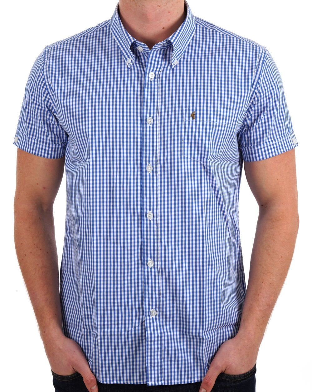 Gabicci Vintage Frazier Gingham Kurzarmhemd Thames