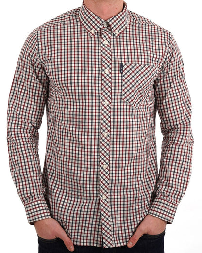 Ben Sherman House Check Hemd MARINEBLAU ROT WEISS
